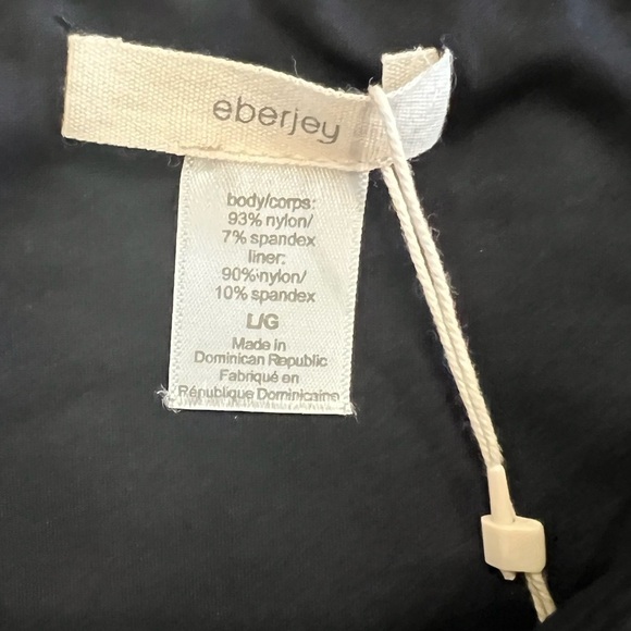 EBERJEY SO SOLID ANNIA BLACK BIKINI 
BOTTOM SIZE Large NWT - Picture 6 of 9